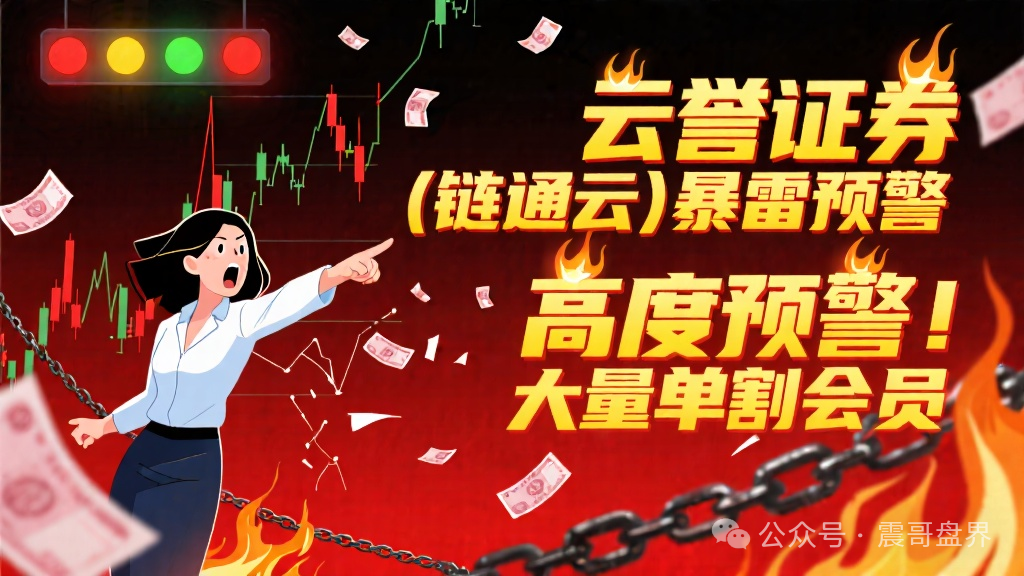 【云誉证券（链通云）】暴雷预警，高度预警，大量单割会员