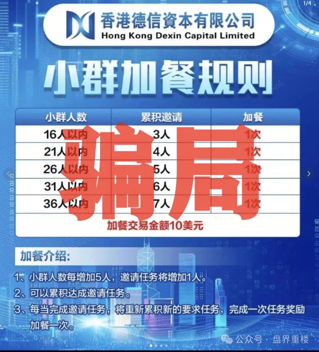 【德信资本（VT交易所）】资金盘骗局，平移的重启项目，即将崩盘跑路
