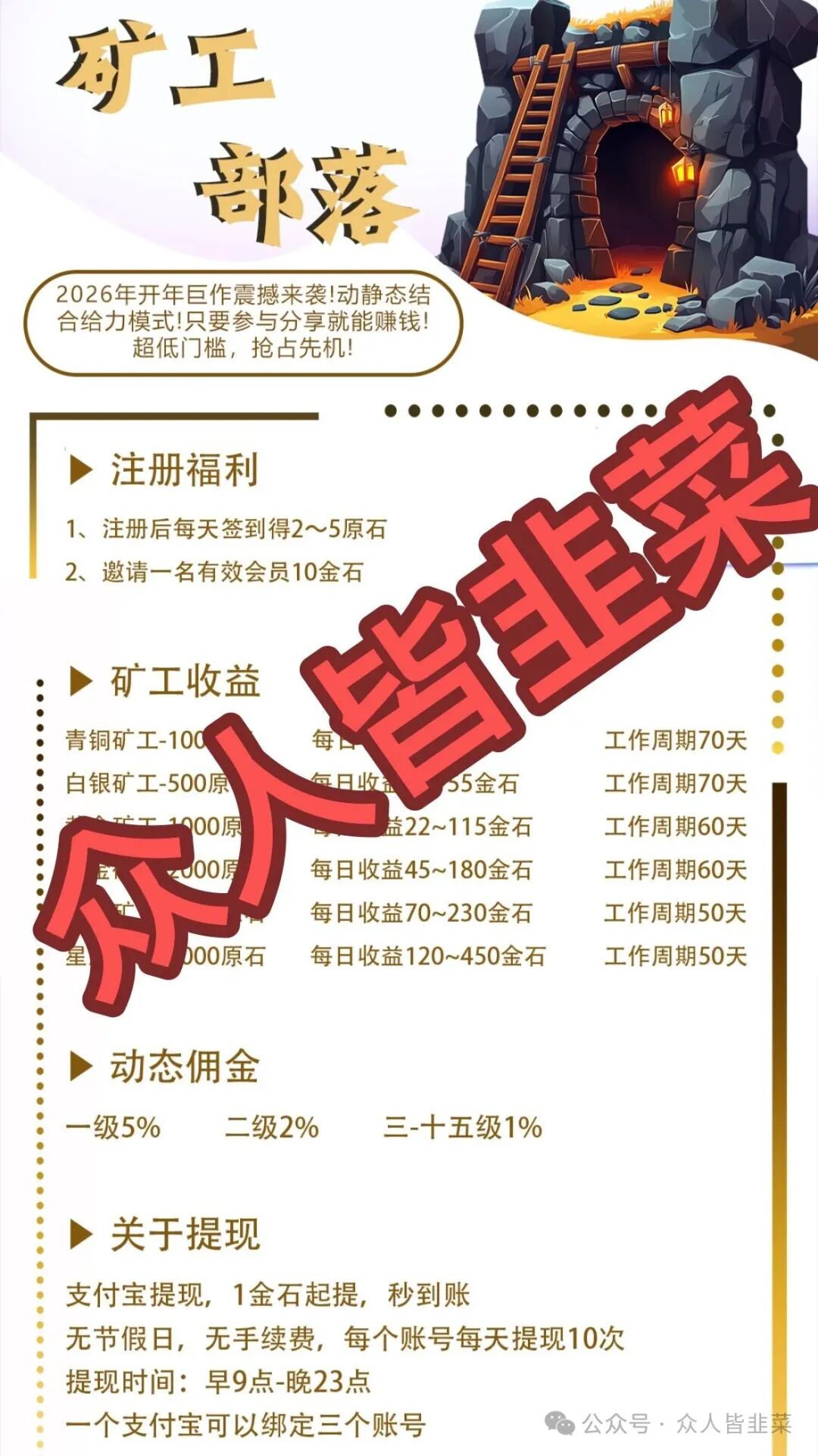 【矿工部落，盛富德SFA，HK乐盛】这3个项目都是骗局，又一批韭菜被收割，别再