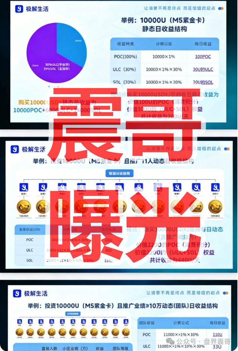 【极解生活】是境外园区开的诈骗项目,日息1%的固定收益平台,全是资金盘骗