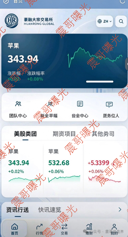 曝光【寰融大宗交易所】HR恒曜汇杀猪盘骗局,假期货盘马上崩盘!