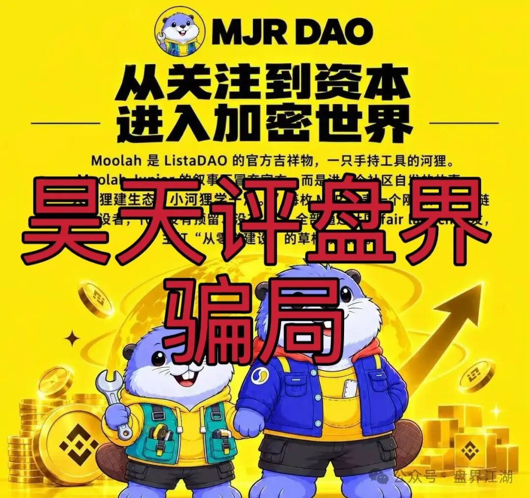MJR DAO/Moolah又一个虚拟币资金盘骗局,远离!
